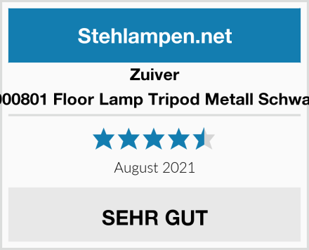 Zuiver 5000801 Floor Lamp Tripod Metall Schwarz Test