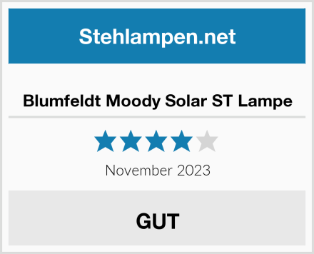  Blumfeldt Moody Solar ST Lampe Test