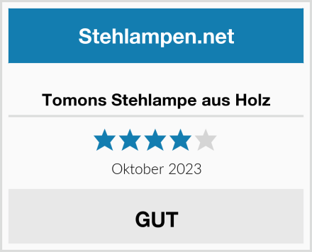 Tomons Stehlampe aus Holz Test