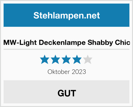  MW-Light Deckenlampe Shabby Chic Test