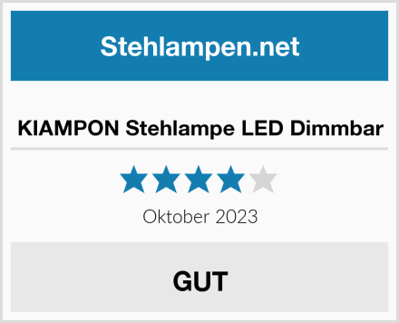  KIAMPON Stehlampe LED Dimmbar Test