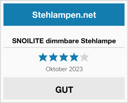  SNOILITE dimmbare Stehlampe Test