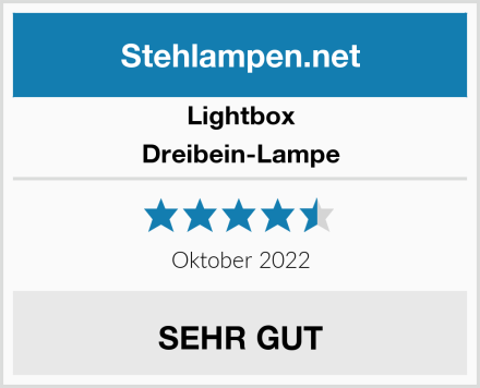 Lightbox Dreibein-Lampe Test
